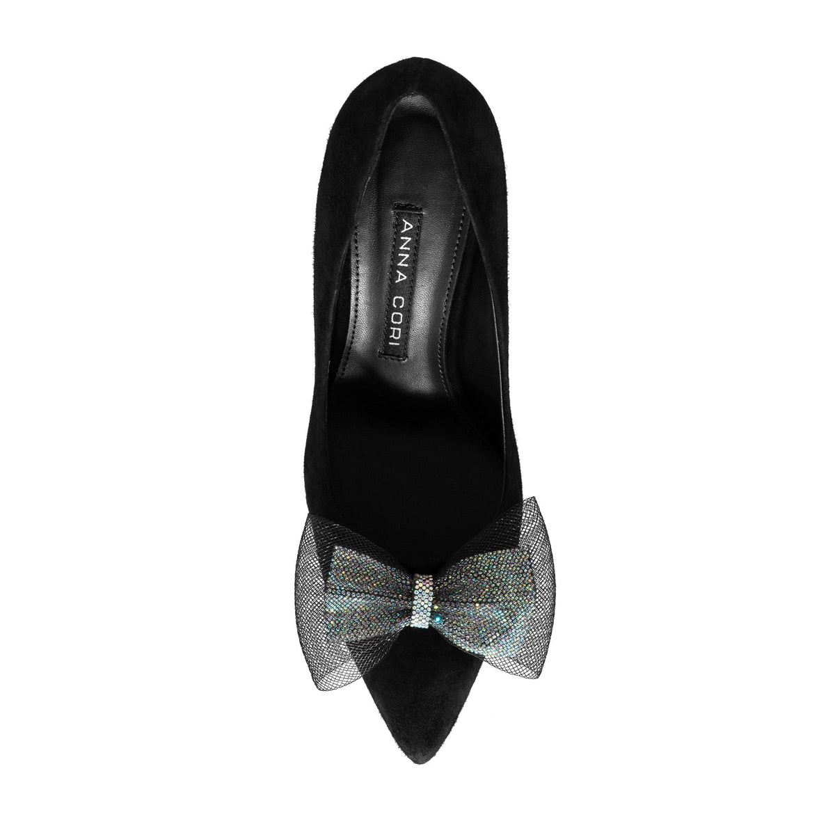 Pantofi Eleganti Dama 8065 Camoscio Negru